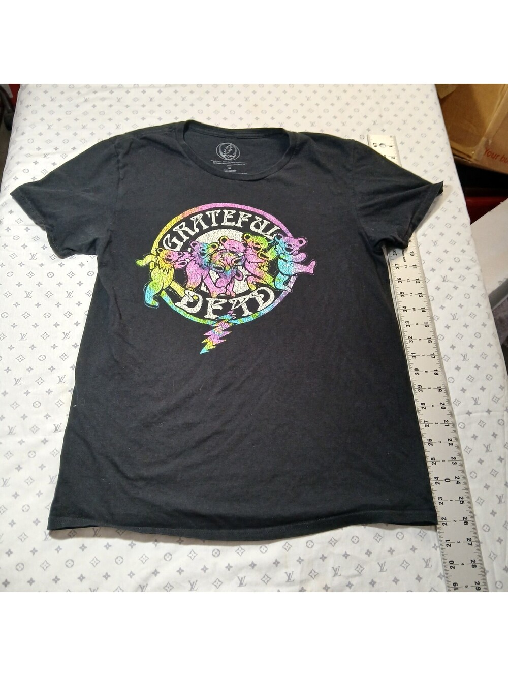 Grateful Dead Streetwear Black Graphic T Shirt Dancing Bears Size M